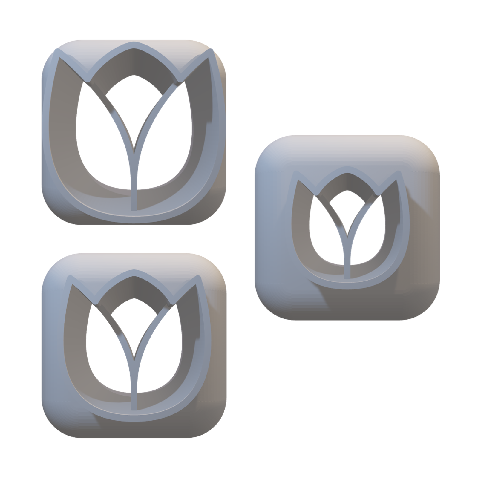 56. MINI TULIP CUTTER ( SET OF 3)